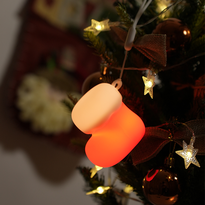 Christmas Stocking Hanging - 크리스마스 장식용 실리콘 소재의 걸이형 오너먼트,