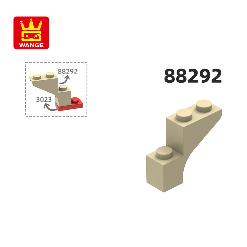 Lego Set City - WANGE 88292 100g/94PCS 1x3x2 아치형 보우