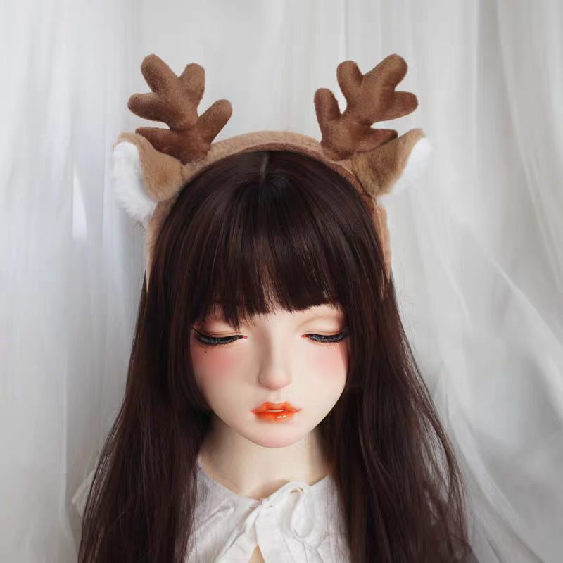 Reindeer Antlers Headband - 크리스마스 의상 눈송이 사슴 귀와 뿔