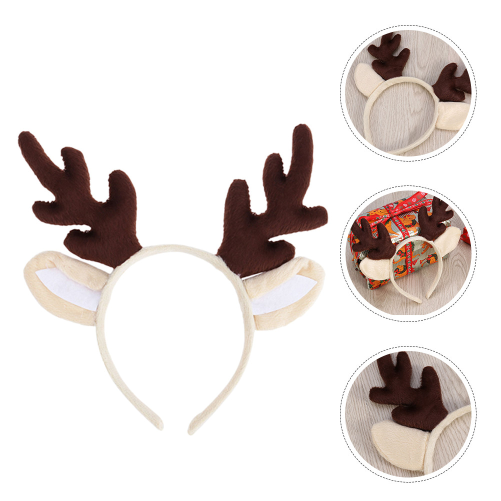 Reindeer Antlers Headband - 3개 세트의 루돌프 뿔 머리띠, 크리스마스