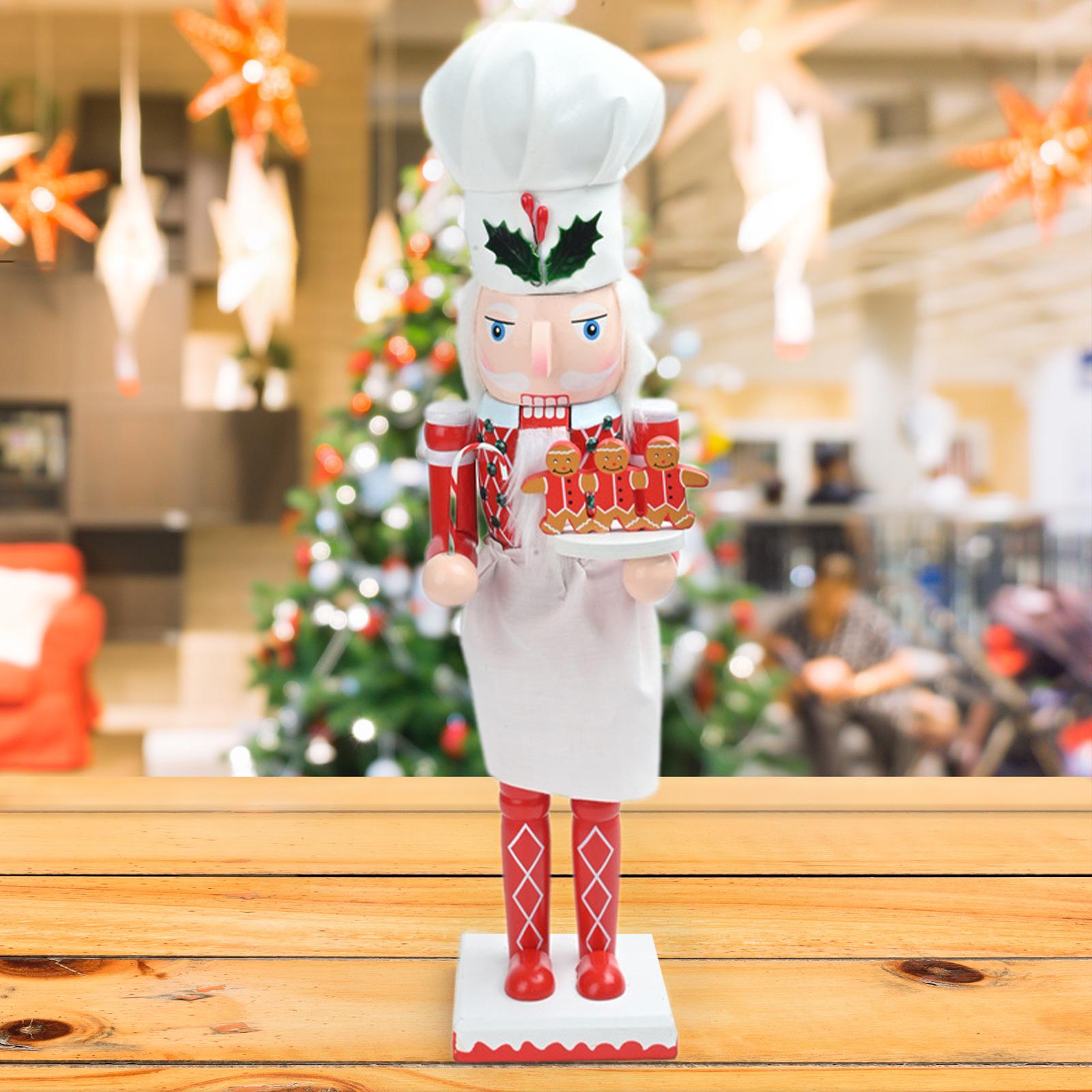 Nutcracker Figurine - 크리스마스 호두까기 인형 조각상, 나무 장식품,