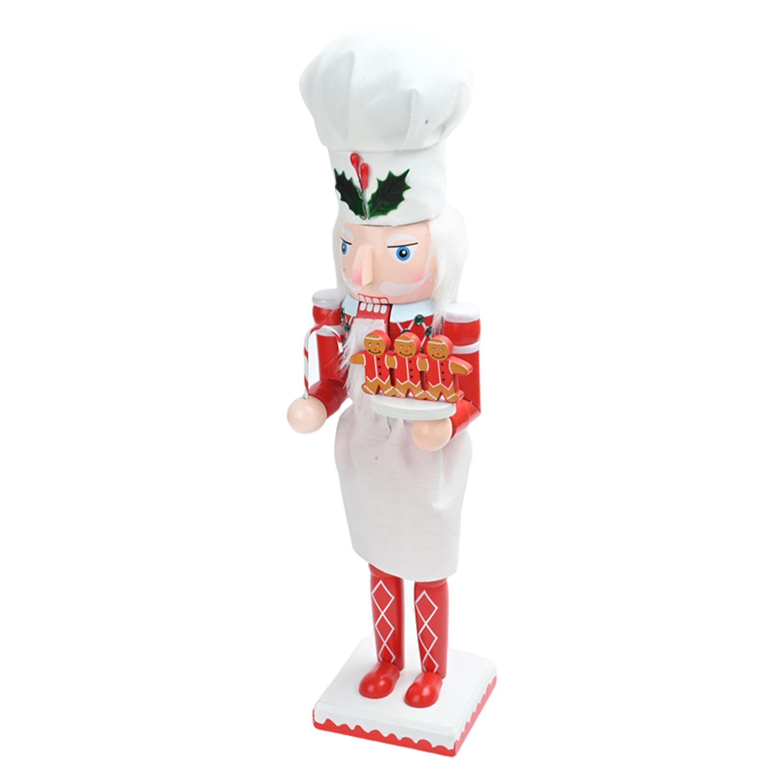 Nutcracker Figurine - 크리스마스 장식용 나무 조각상, 집, 거실,