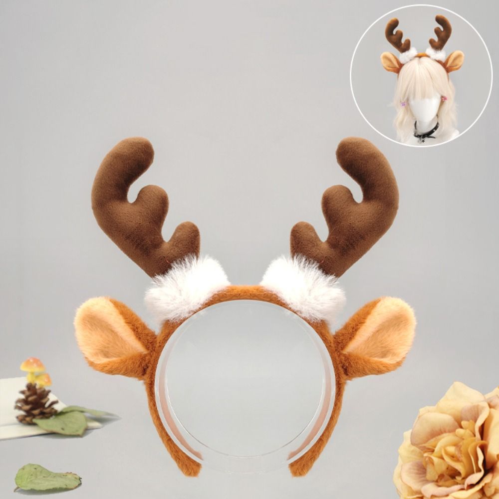 귀여운 크리스마스 순록 뿔 머리장식, 뿔 귀 디테일이  - Reindeer Antlers Headband 리뷰 및 가격