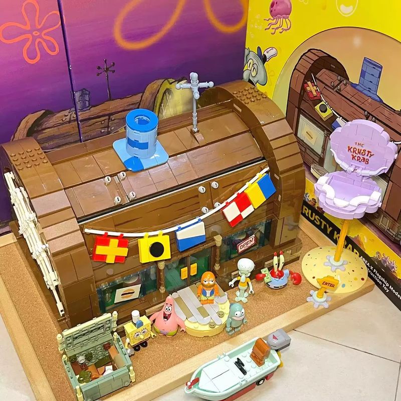 스폰지밥 크러스티 크랩 에어리어-X 빌딩 블록 세트,  - Lego Set Technic 리뷰 및 가격