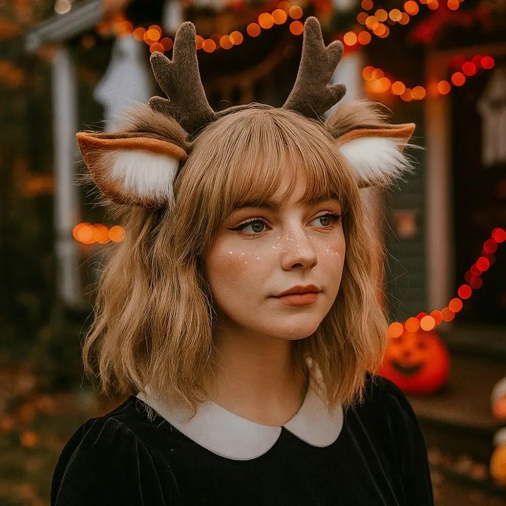 푹신한 사슴 귀 루돌프 뿔 머리띠 귀여운 플러시 크리스 - Reindeer Antlers Headband 리뷰 및 가격