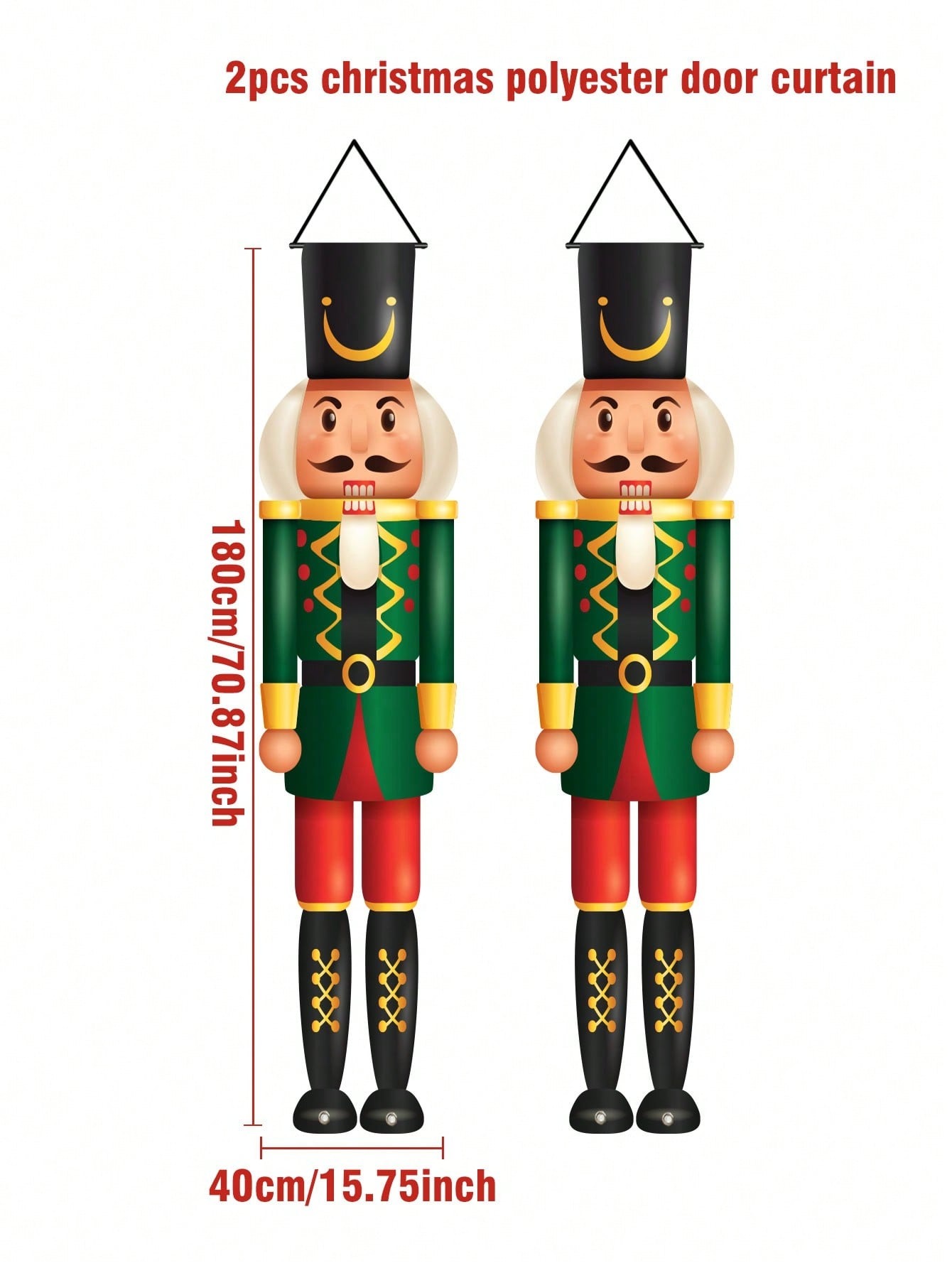 크리스마스 현관 배너 호두까기 인형 인물 프린트 - 크 - Nutcracker Figurine 리뷰 및 가격