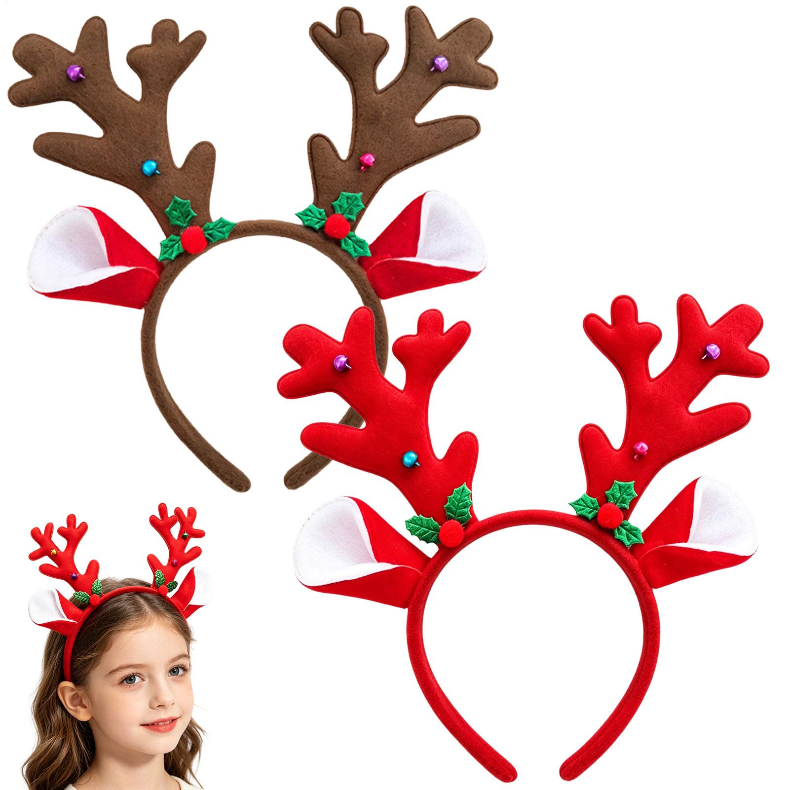 크리스마스 장식용 뿔 머리띠, 파티용, 의상용, 만화풍 - Reindeer Antlers Headband 리뷰 및 가격