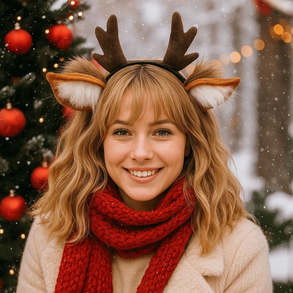 로리타 사슴 귀 루돌프 뿔 머리띠 귀여운 파티 헤드피스 - Reindeer Antlers Headband 리뷰 및 가격